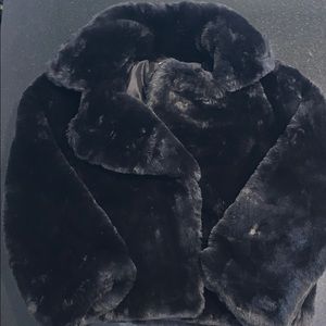 Faux fur coat